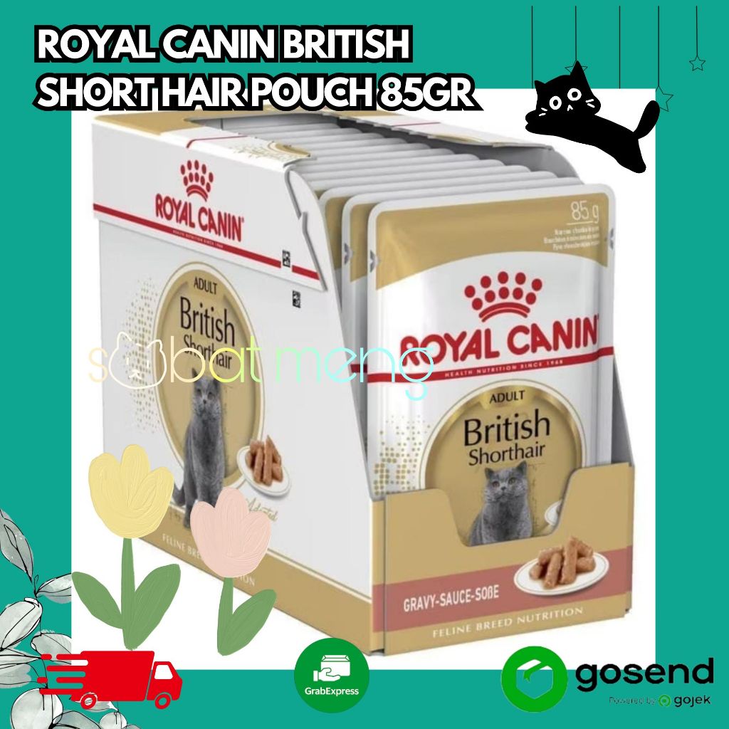 ROYAL CANIN ADULT BRITISH SHORT HAIR POUCH 85g | ROYAL CANIN BRITISH WET FOOD