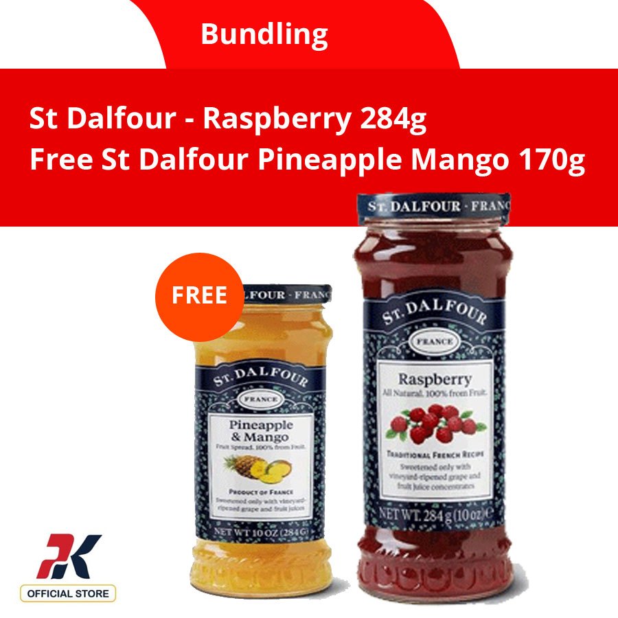 

[ Free St Dalfour Pineapple Mango 170g ] St Dalfour Selai Raspberry 284g