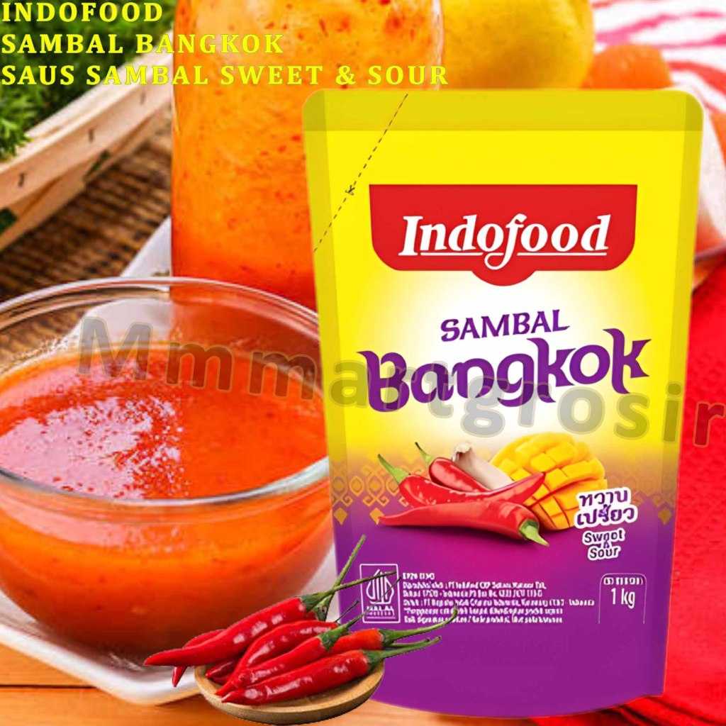 

Indofood Sambal / Sambal Bangkok / Saus Sambal Sweet & Sour / 1kg
