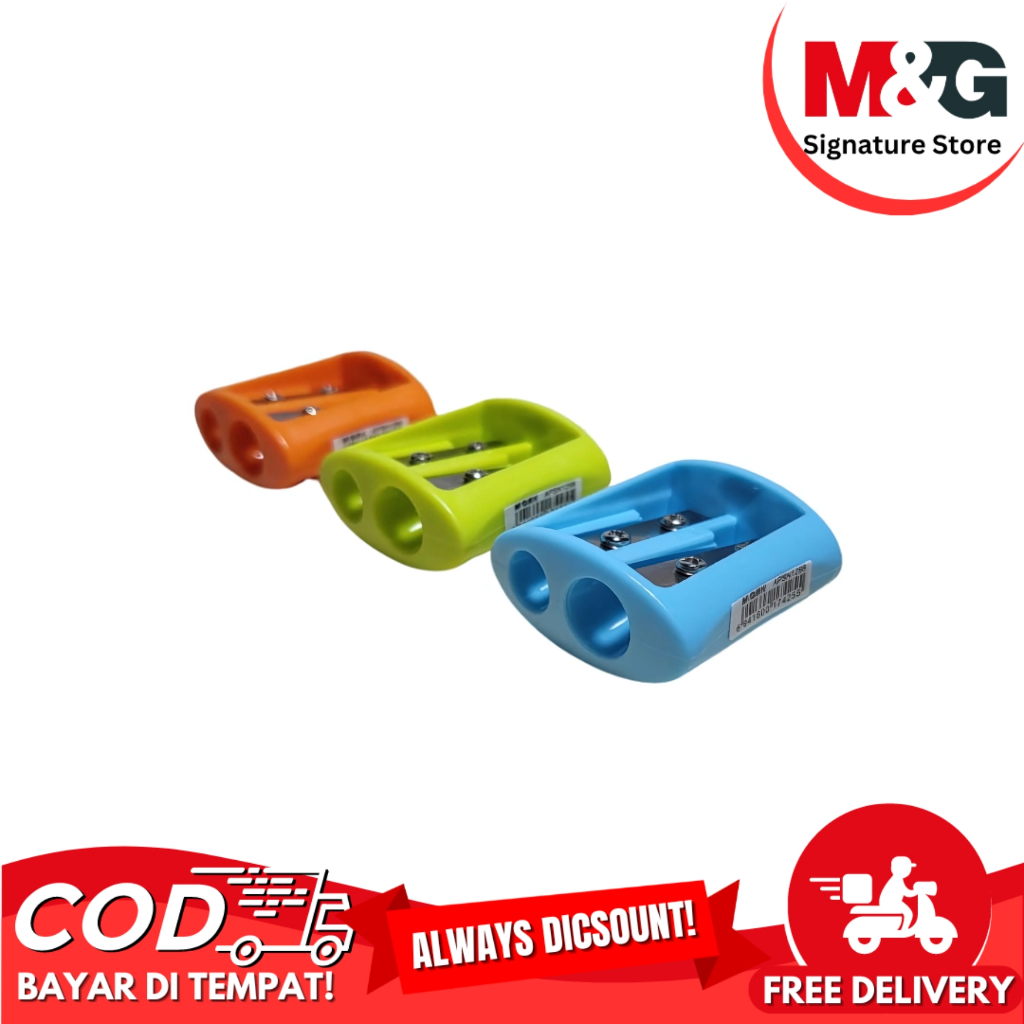 

Rautan 2 lubang M&G #APSN1298 Pencil Sharpener 2 Holes For Big Pencil Serutan Pensil - SATUAN