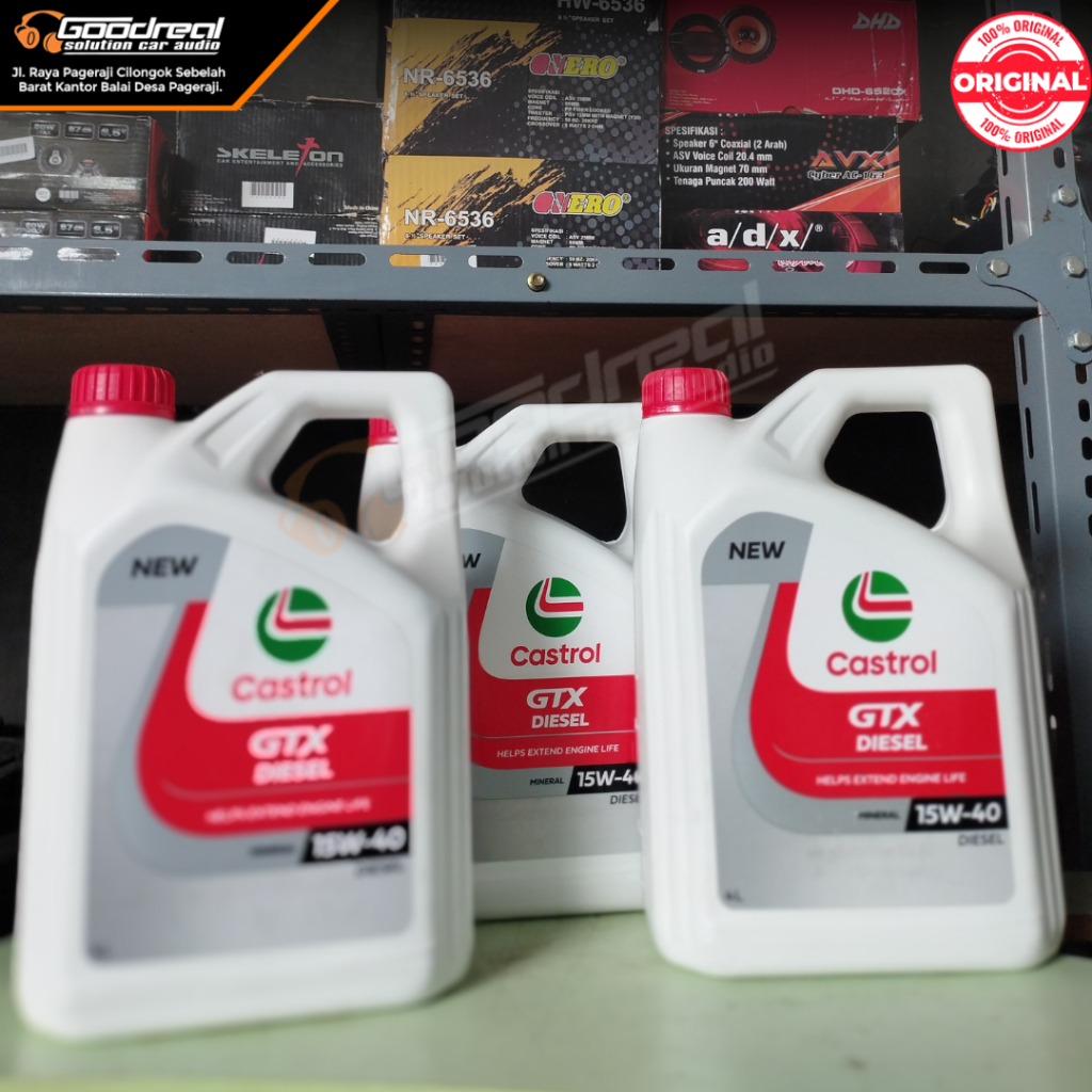 OLI CASTROL GTX DSL 15W - 40 4 LITER OIL MOBIL
