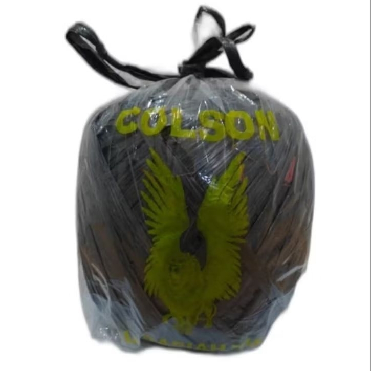 

Tali Rafia Hitam 1kg Full Colson