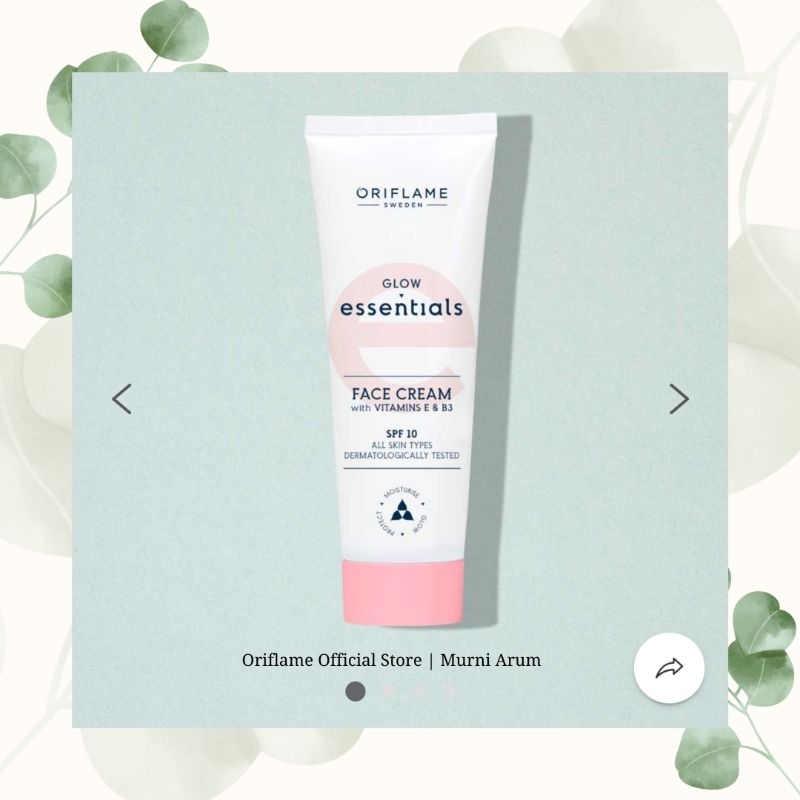 Glow Essentials Face Cream SPF 10 - Pelembab Wajah Essentials - Face Cream Essentials