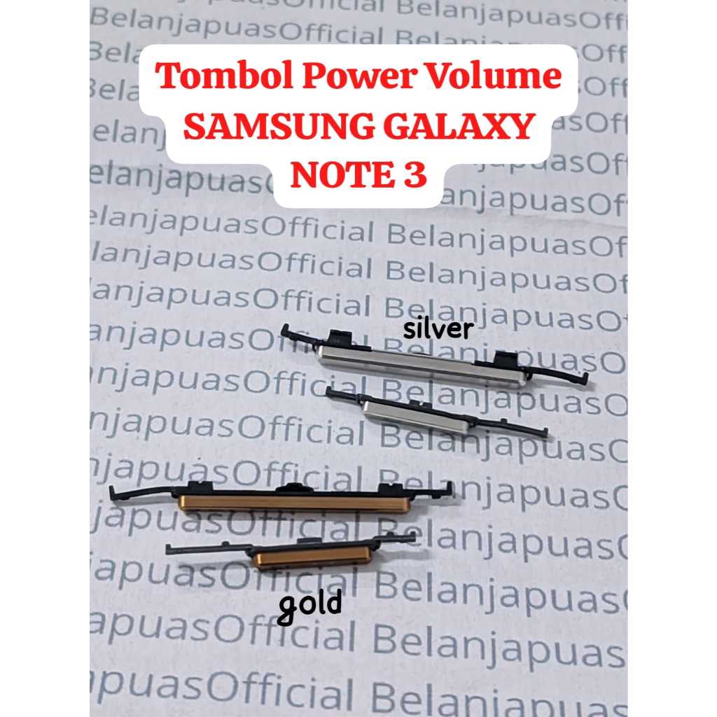 Tombol Button Luar Power On Off Nyala Volume Naik Turun Luar SAMSUNG GALAXY NOTE 3 N900