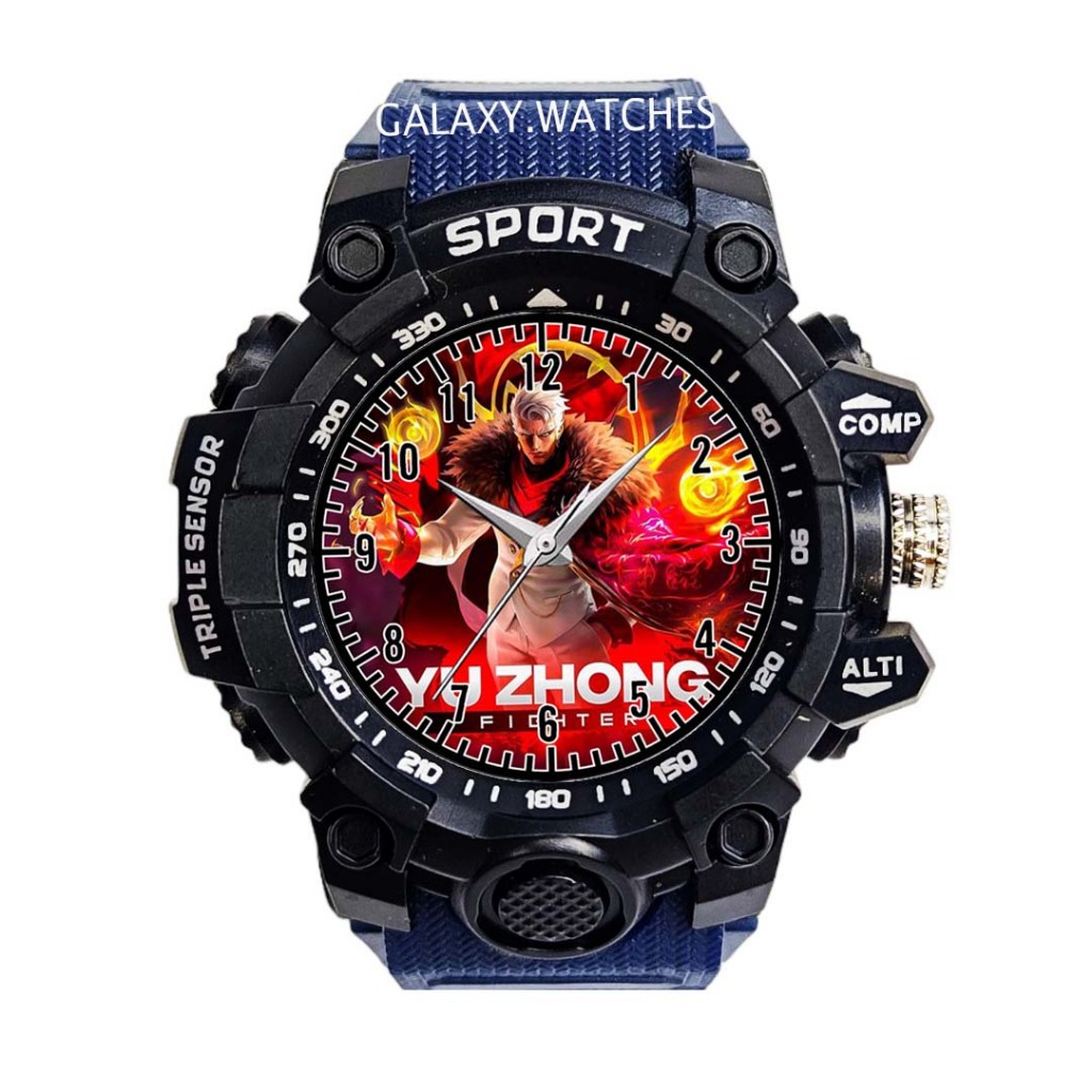 Jam Tangan Anak Model Sport Anti Air Karakter Yu Zhong Exorcist Mobile Legend