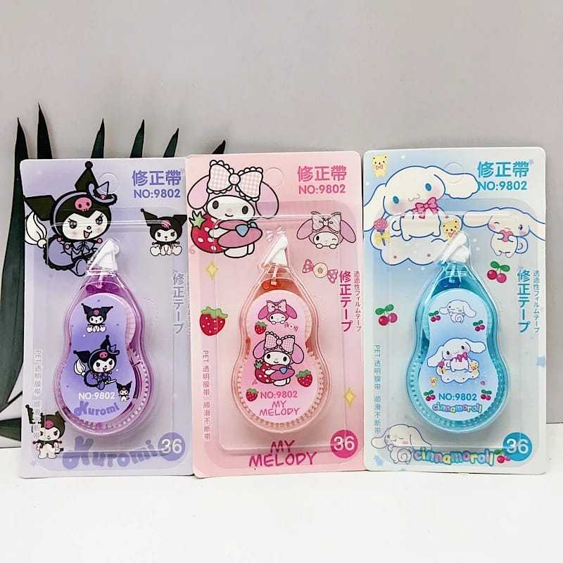 

1pcs CORRECTION TAPE SANRIO PREMIUM / CORRECTION TAPE TIPE-EX KERTAS / Penghapus Pena