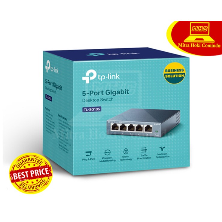 TP-LINK TL-SG105 TPLINK 5-Port/5 Port Gigabit Desktop Switch TL SG105