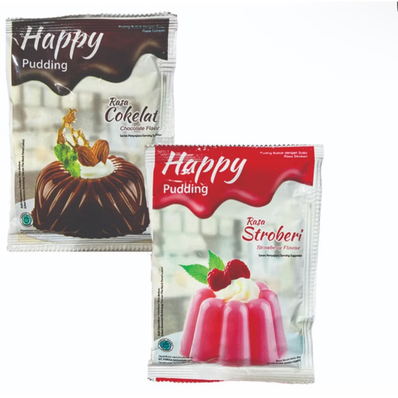 

Nutrijell Happy Pudding 60GR Strawberry & Coklat