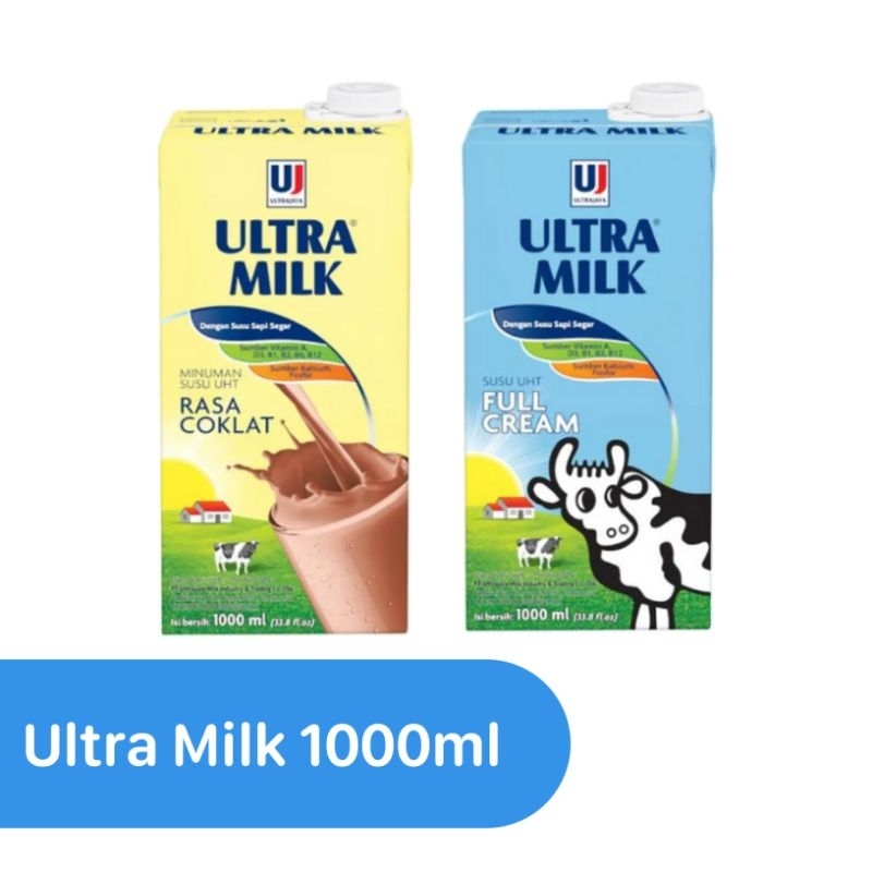 

Susu UHT Ultramilk Kemasan 1000ml / 1Liter