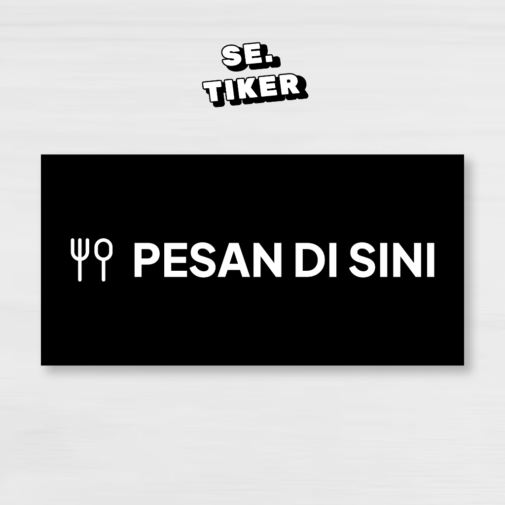 

Stiker Pesan Di sini - Sticker Pesan Di sini - Pesan Disini Stiker - Pesan Disini - Vinyl Waterproof