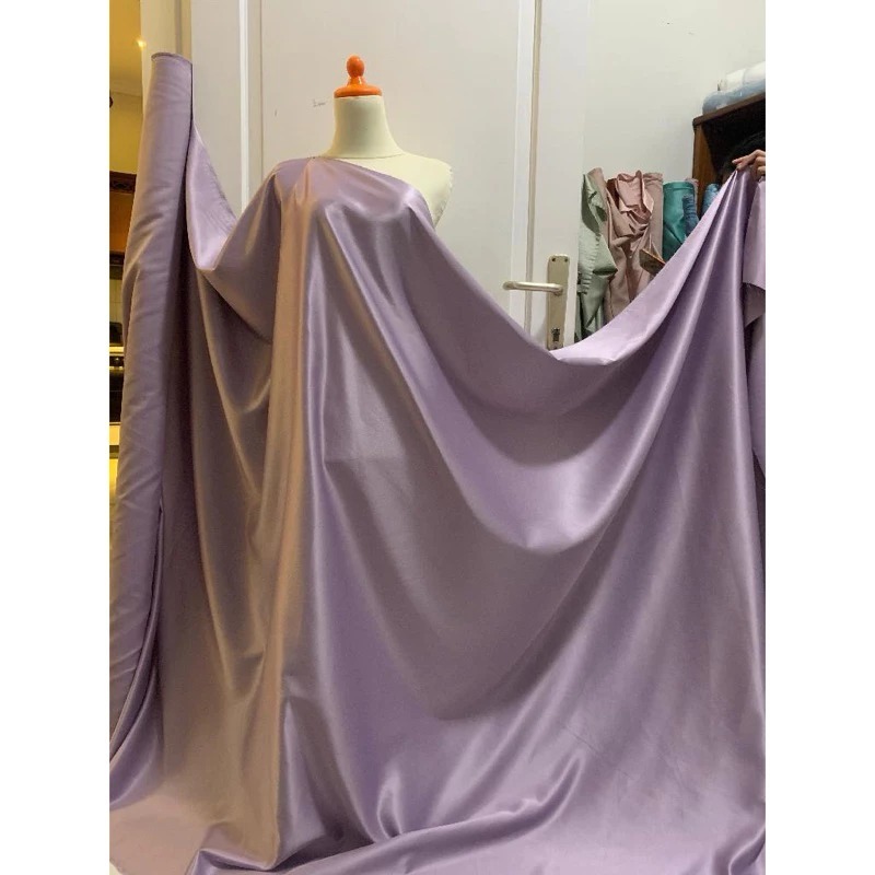 TERMURAH Kain Satin VELVET Premium/Kain Saten Bridesmaid Kebaya/Bahan Kain Satin Silky Premium