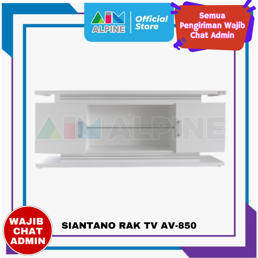 SIANTANO RAK TV AV-850 (FREE ONGKIR DAN RAKIT KHUSUS KOTA MAKASSAR)