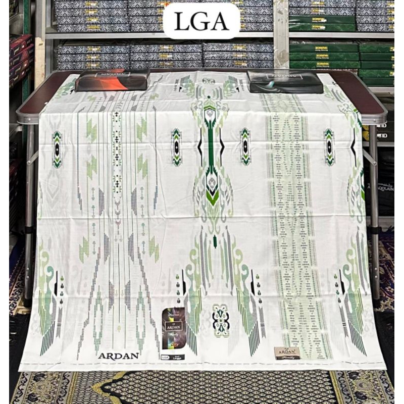 Sarung ARDAN FAMlLY Gold Saries Putih Motif Print