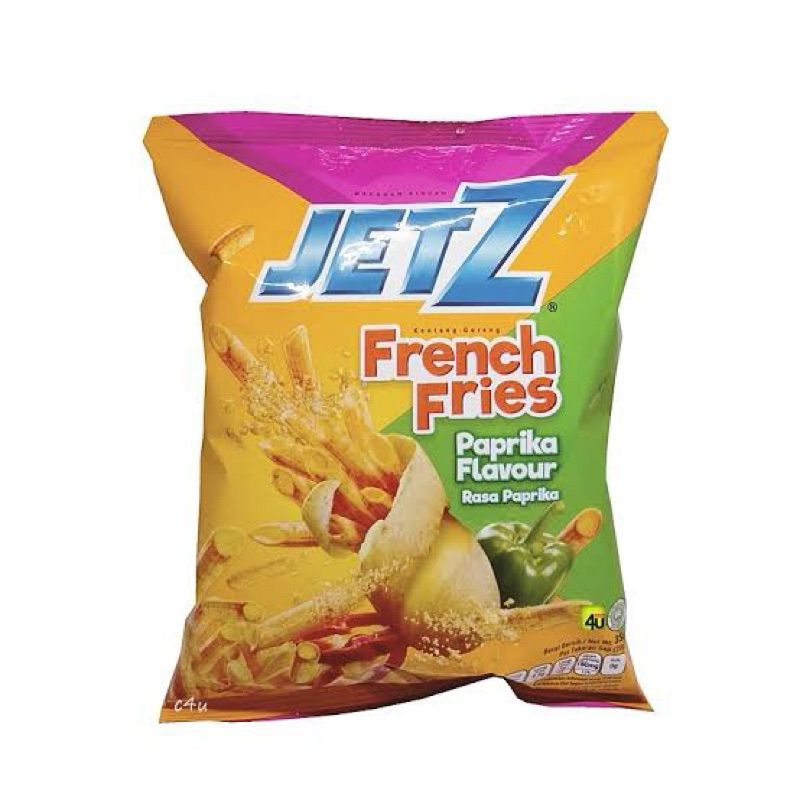 

JetZ Coklat & JetZ French Fries Paprika kemasan 2000 (1 renceng)