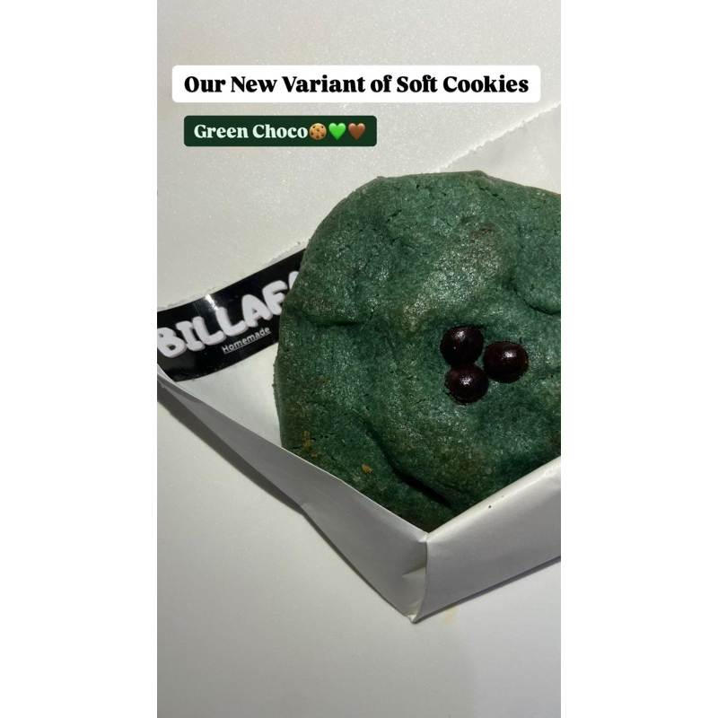 

soft cookies varian Green Choco