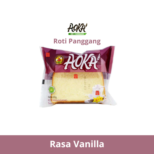 

aoka roti panggang rasa vanila (kemasan 65 gr)