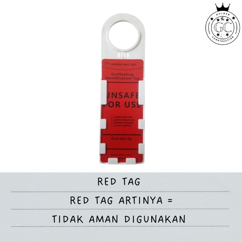 SCAFFOLDING TAG