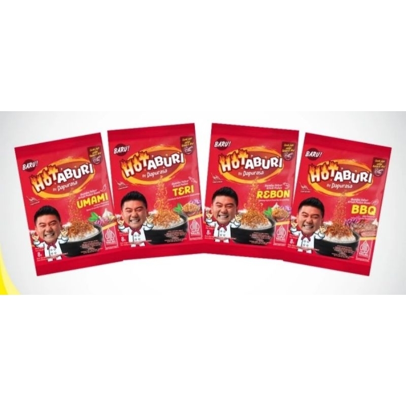 

Hotaburi Bumbu Tabur Kriuk Pedas by dapur rasa dengan varian rasa yg enak dan lezat 8 g