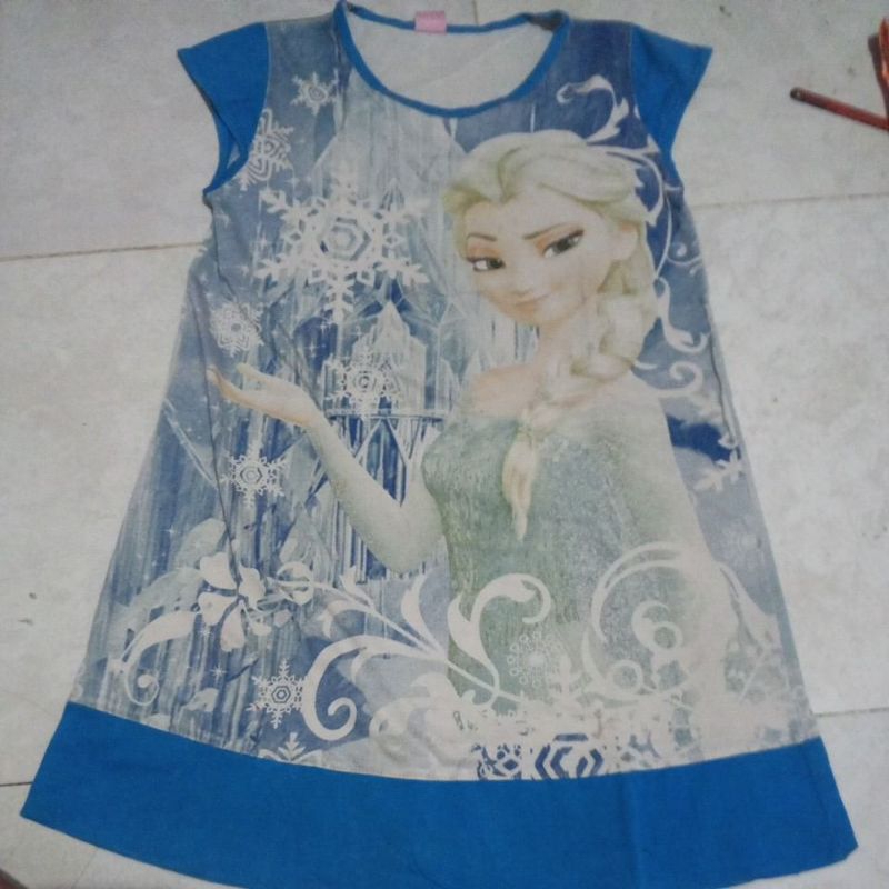 preloved dress frozen anak