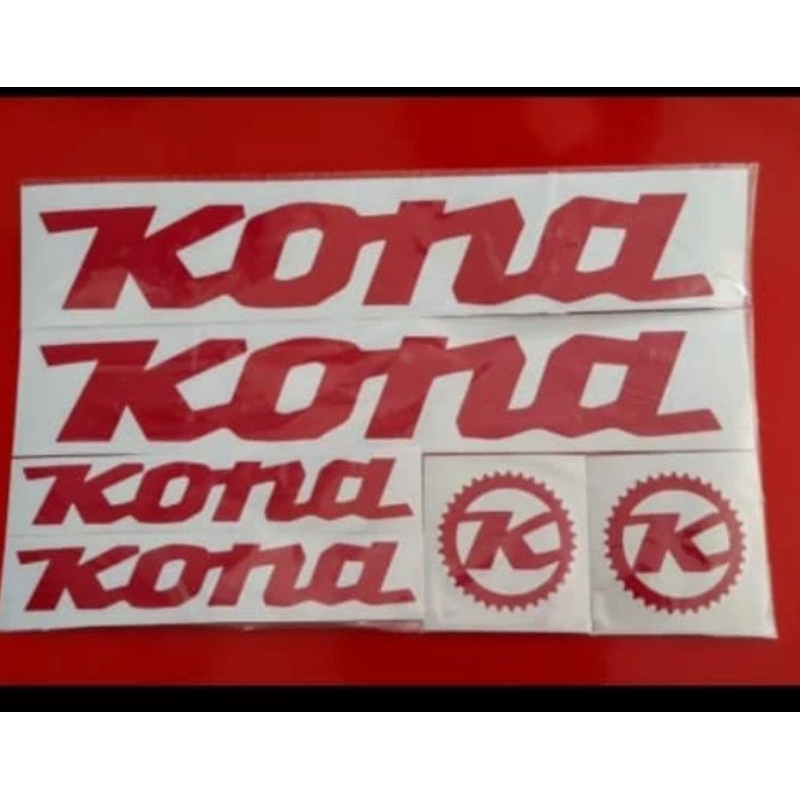 Stiker Sepeda Fixie Kona Cutting Sticker Sepeda MTB Fixie Road bike