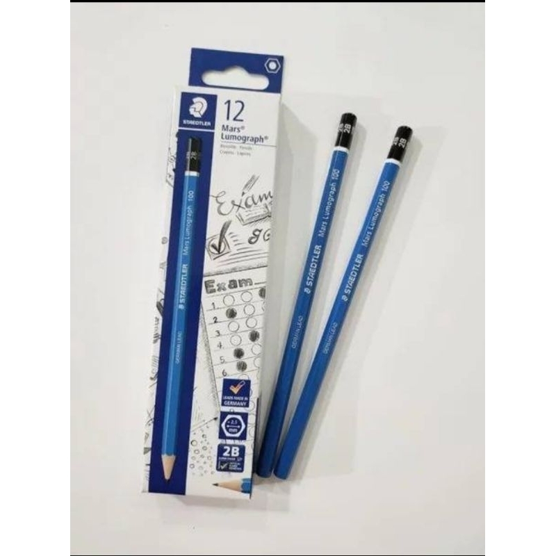 

pensil 2b staedtler asli komputer/ pensil 2b buat ujian (2 pcs)