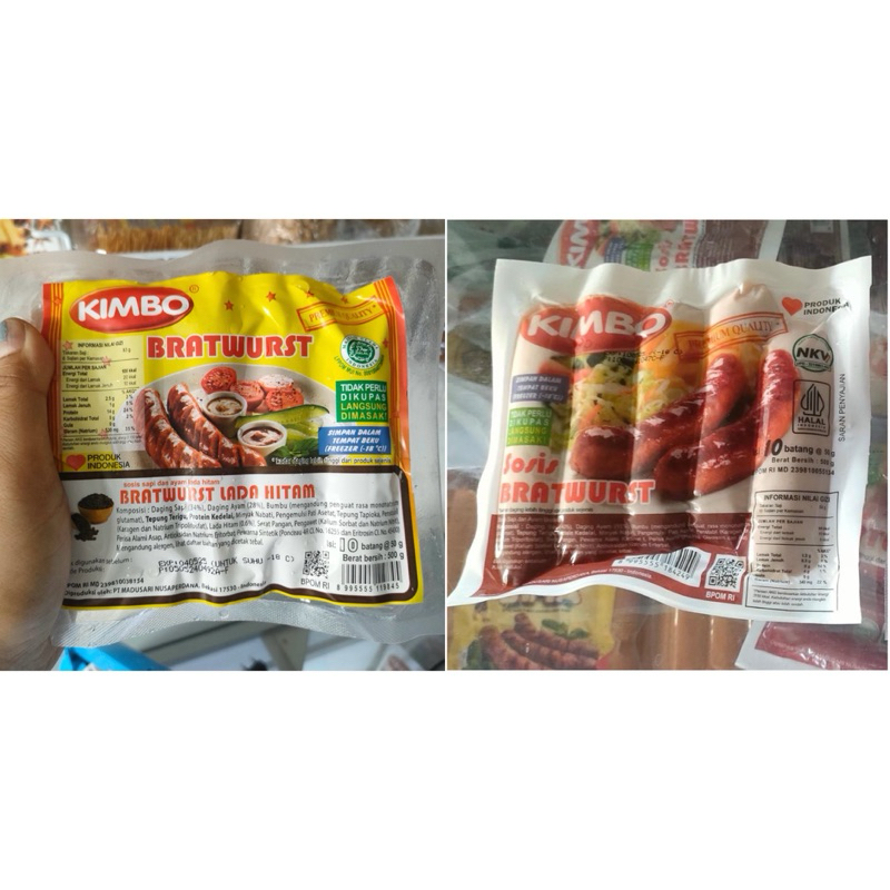 

Sosis Kimbo Bratwurst Original / Lada Hitam isi 10 pcs / Daging Sapi dan Ayam