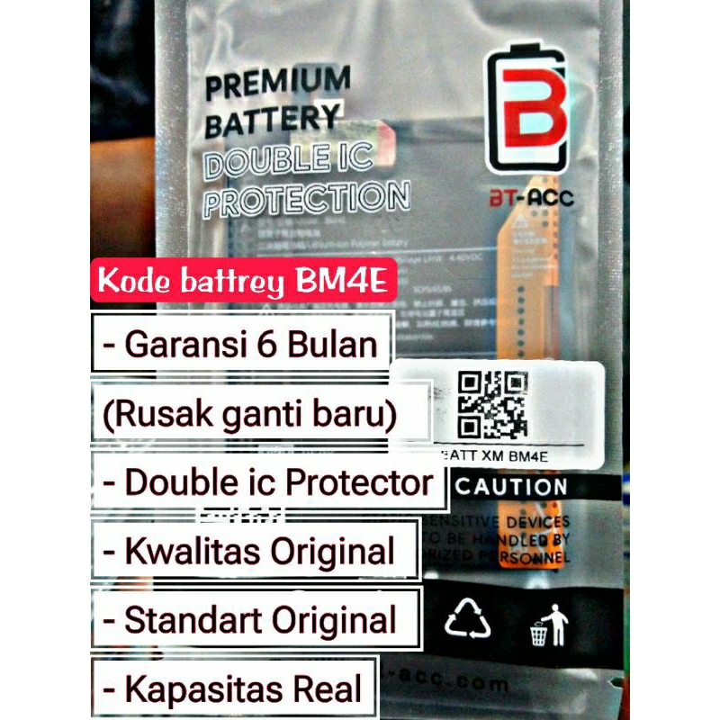 Battre Pocophone f1 kode Battery BM4E