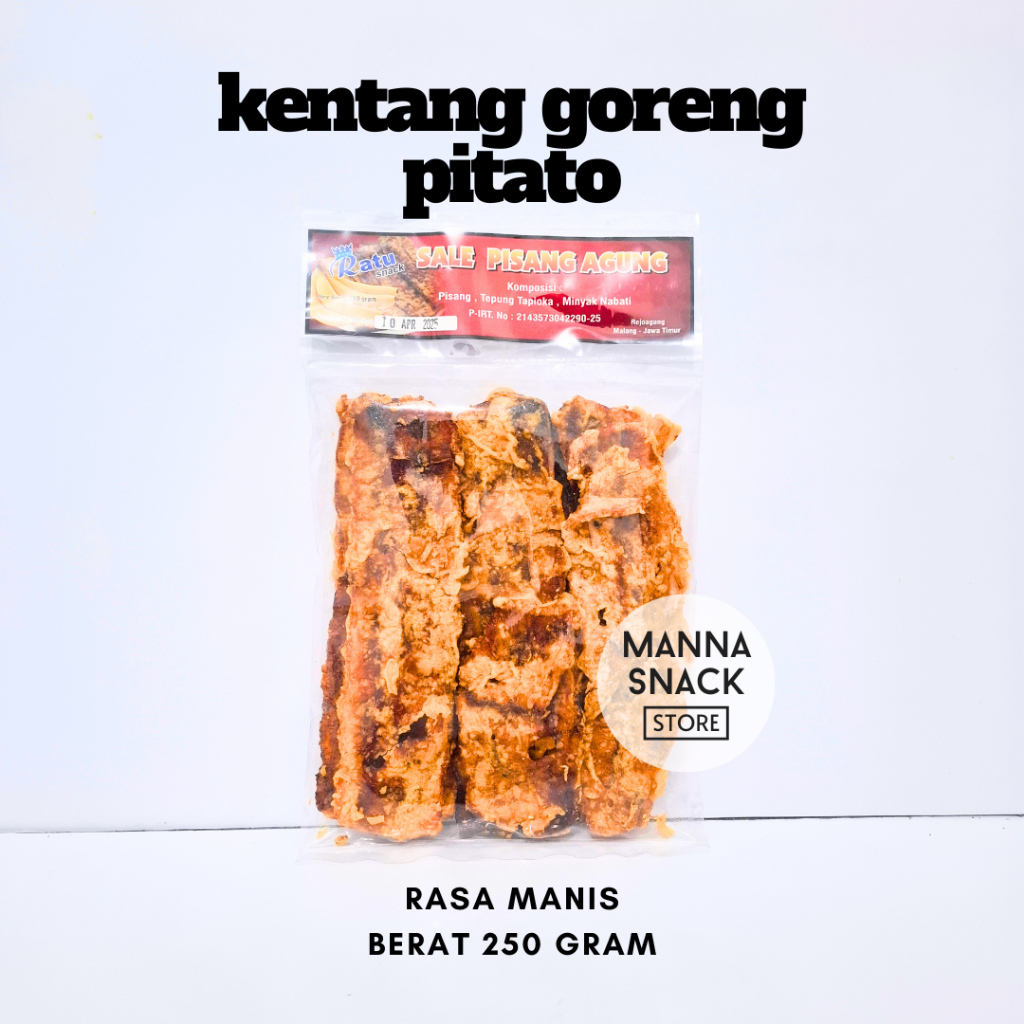 

Manna Snack - Sale Pisang Agung Krispi Manis Cemilan Tradisional