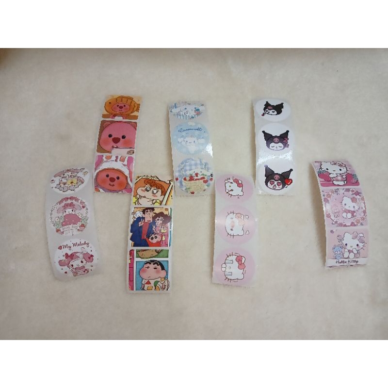 

[Canaya] Sticker roll set isi 3 sanrio cinamoroll melody kuromi hello kitty || Stiker kisscut || freebies || bujo || Deco || Aesthetic || Journal || Dekorasi