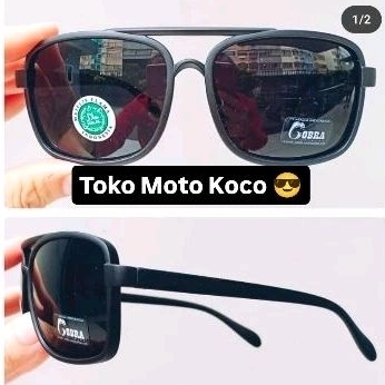 Kaca mata fashion hitam cowok