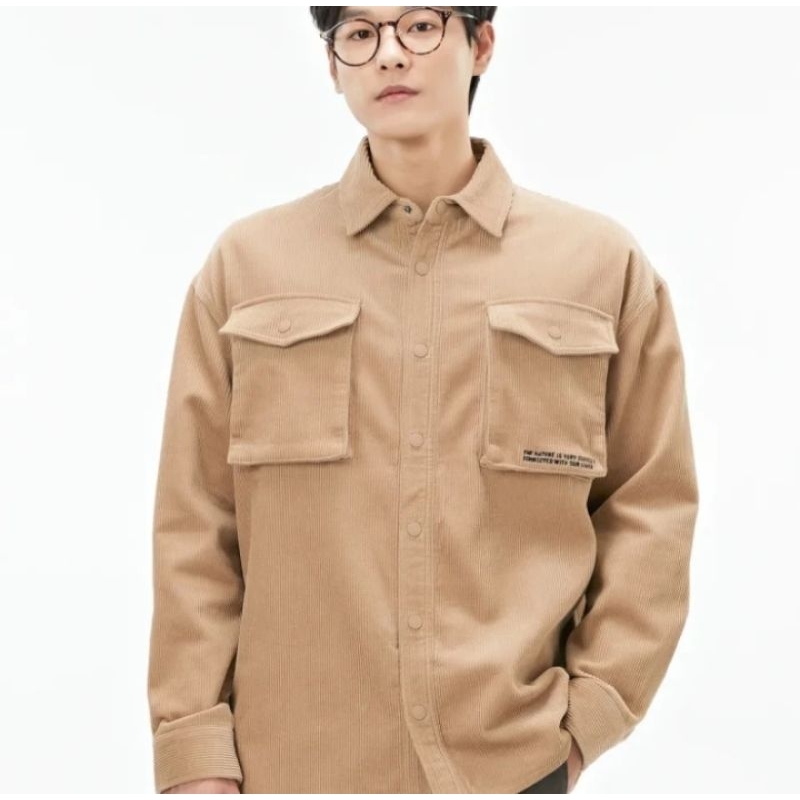 MUSINSA standard store original Korea / Corduroy overfit shirt / jaket korduroi