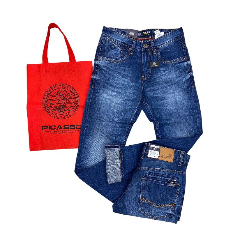 PROMOO CELANA PICASSO ORIGINAL JEANS PRIA // REGULER PICASSO ORIGINAL // CELANA JEANS PICASSO PRIA M