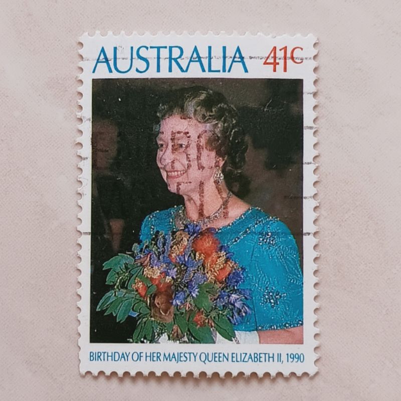 

(AA) Perangko Australia 1990 Birthday of Queen Elizabeth II - 1990 41c Used