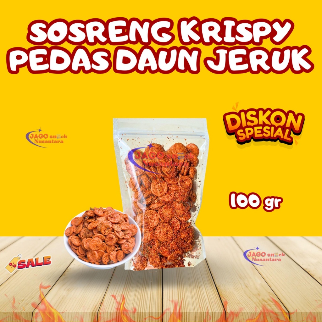 

Sosis Goreng Kriuk Krispy Pedas Daun Jeruk 100gr - Jgo Snack Nusantara