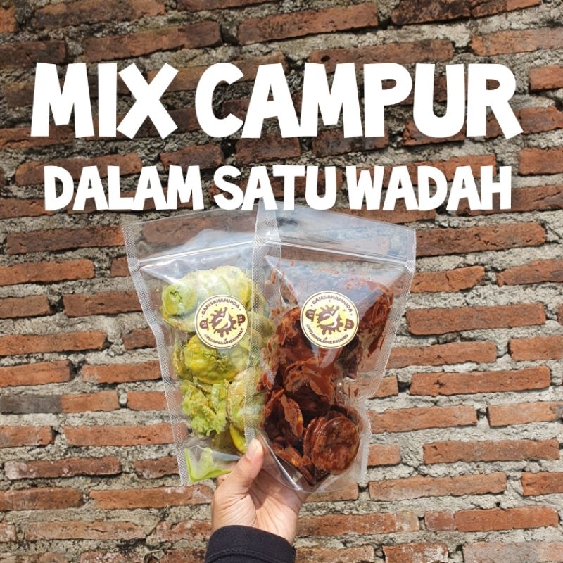 

MIX Campur dalam Satu Kemasan | KERIPIK PISANG LUMER | Pouch dan Big Size