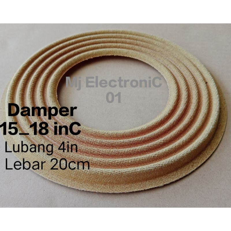 Damper Speaker 15_18 inc Lubang 4 in Lebar 20 cm