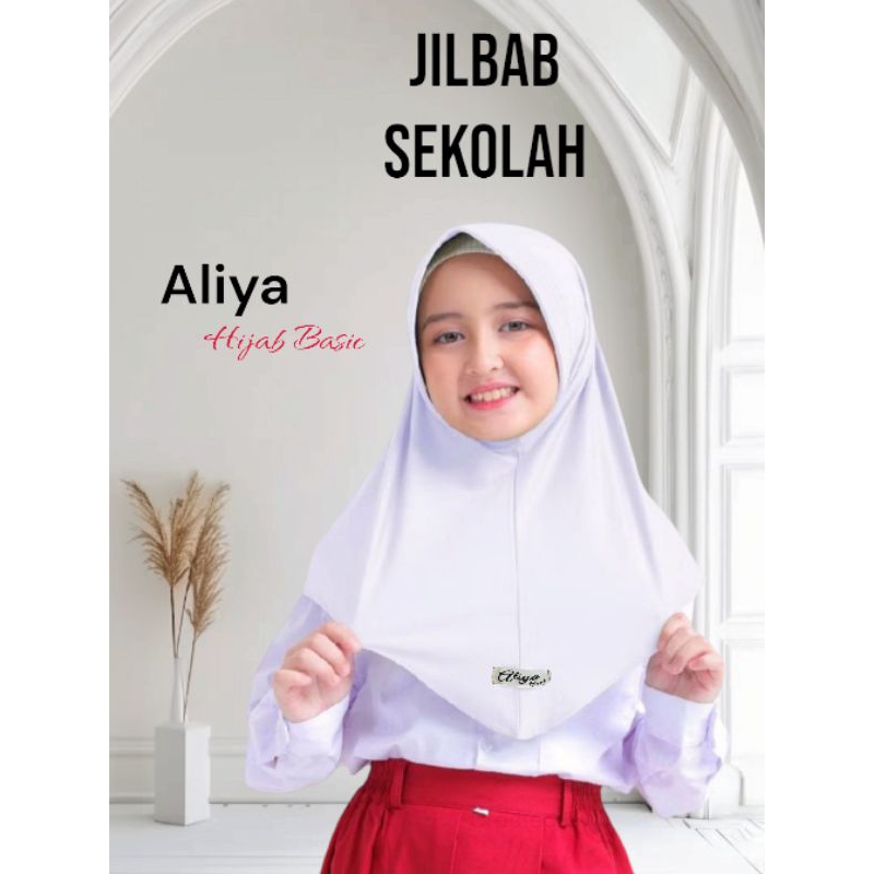 [Aliya]Kerudung Anak Sekolah Premium Jersey  || Kerudung Sekolah Anak SD/ Hijab Jersey  Anak Sekolah