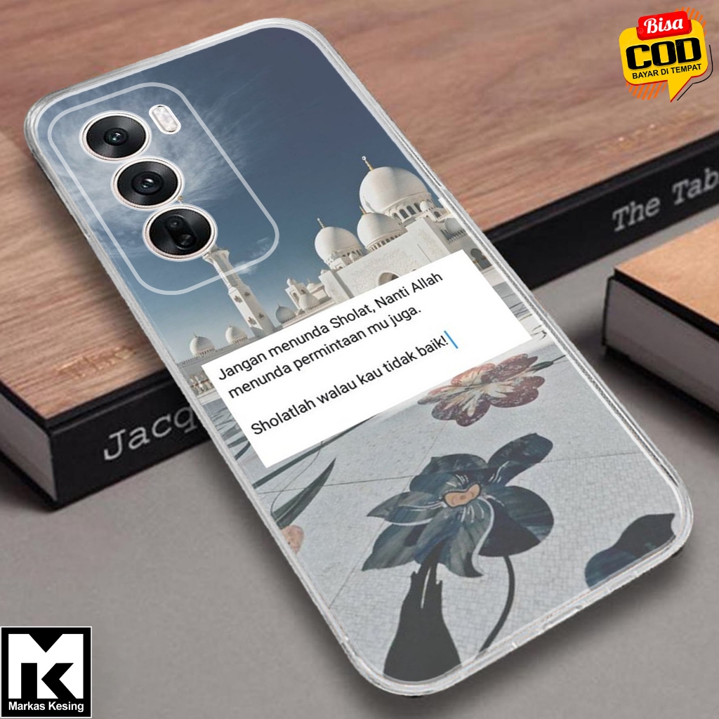 Softcase OPPO RENO 12 PRO 5G - Clear Case  MOTIF  ( QTS ) - Anticrack - Case Bening - Softcase Hp - 