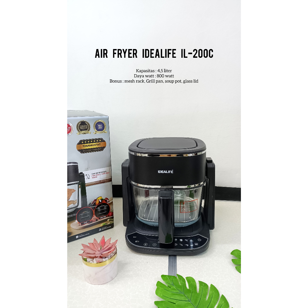 AIR FRYER IDEALIFE IL-200C