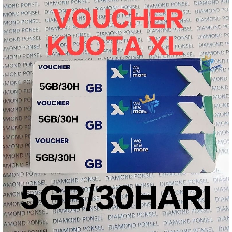 VOUCHER DATA XL 5GB/30HARI