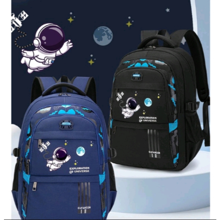 Anan bags_Tas sekolah anak SD SMP SMA free botol-Tas sekolah anak laki laki terbaru-Tas astronot pop