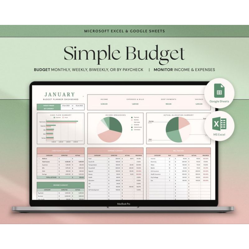 

Financial Planner Spreadsheet Kaluna Budget Planning Pengaturan Keuangan Monthly Budget Budgeting Planner Template Keuangan