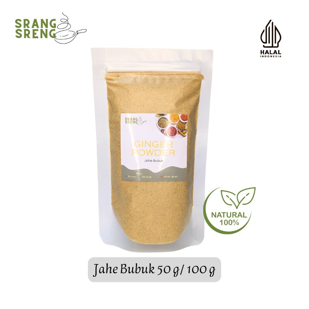 

Jahe Bubuk 50 g & 100 g / Ginger Powder Murni Tanpa Campuran