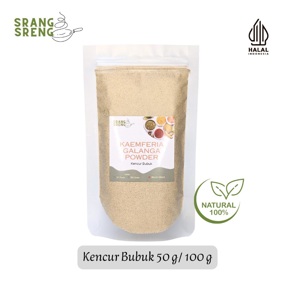 

Kencur Bubuk 50 g & 100 g / Kaemferia Galanga Powder Murni Tanpa Campuran