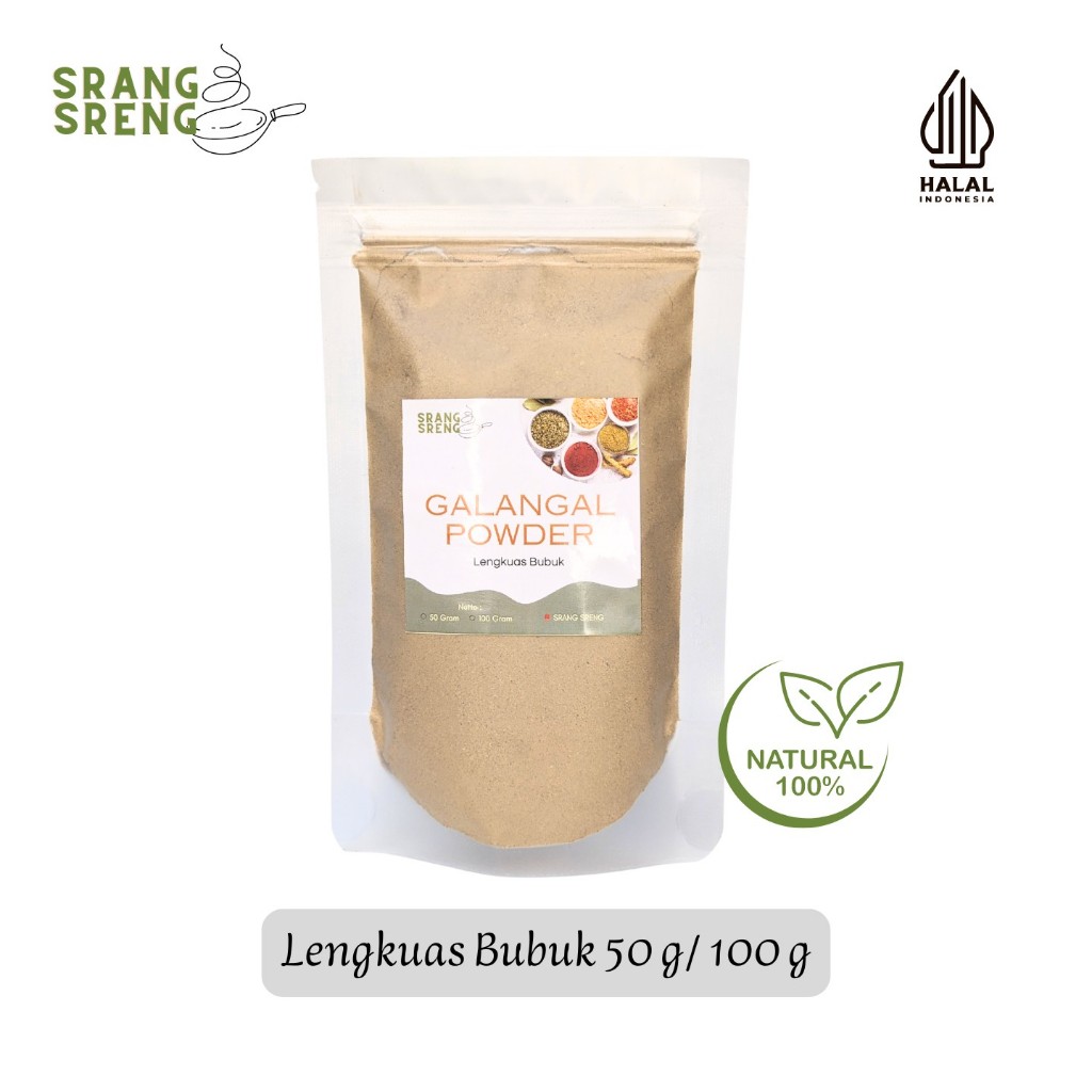 

Lengkuas Bubuk 50 g & 100 g / Galangan Powder Murni Tanpa Campuran