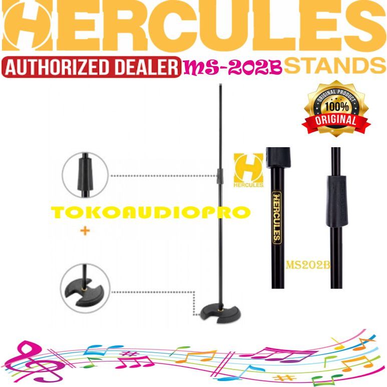 Hercules MS202B Microphone Stand hercules MS-202b