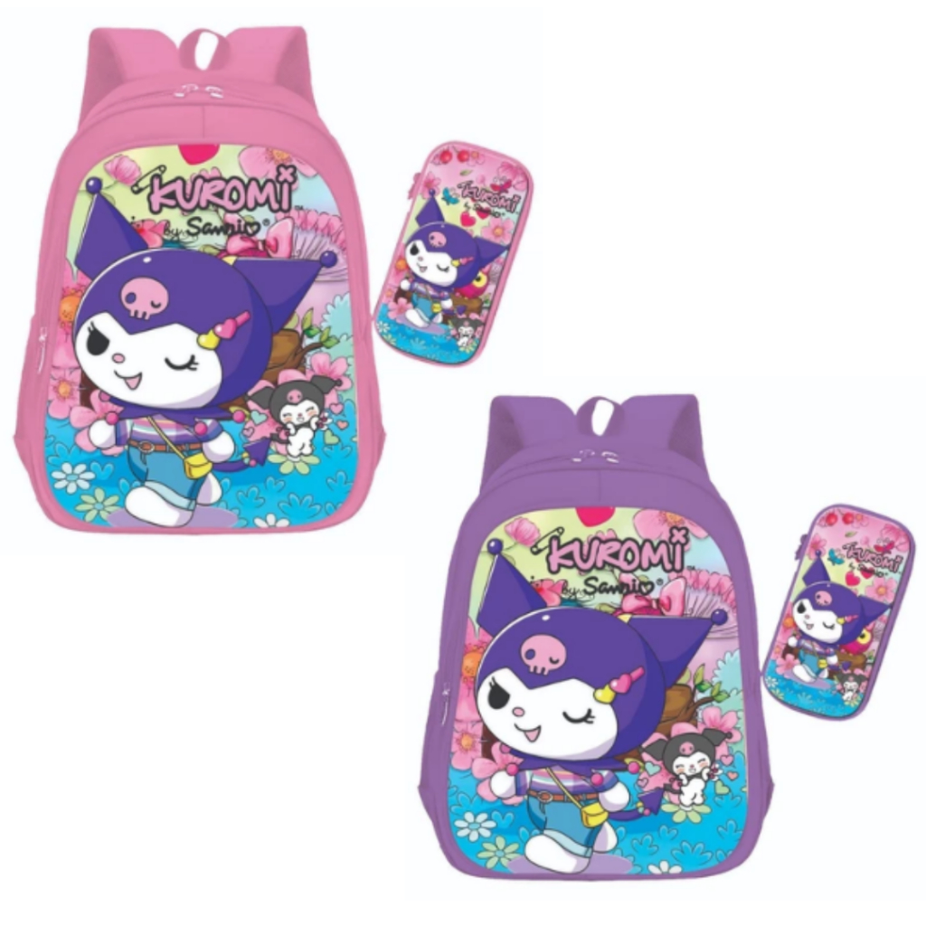 Tas Kuromi Tas Anak Sekolah TK SD Karakter Kuromi Tas Anak Sekolah Perempuan Karakter Kuromi Melody