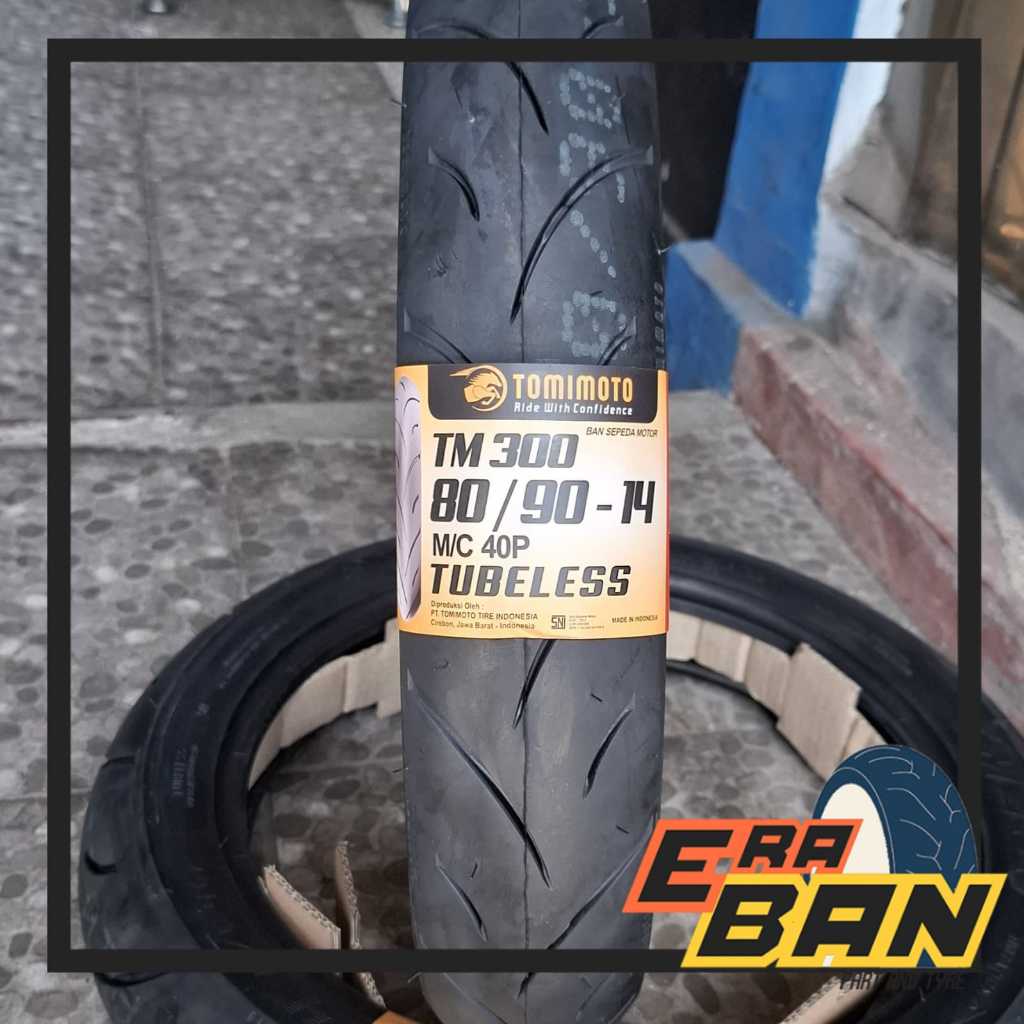 BAN LUAR TOMIMOTO TM300 80 90 RING 14 TUBELESS SOFT DONAT