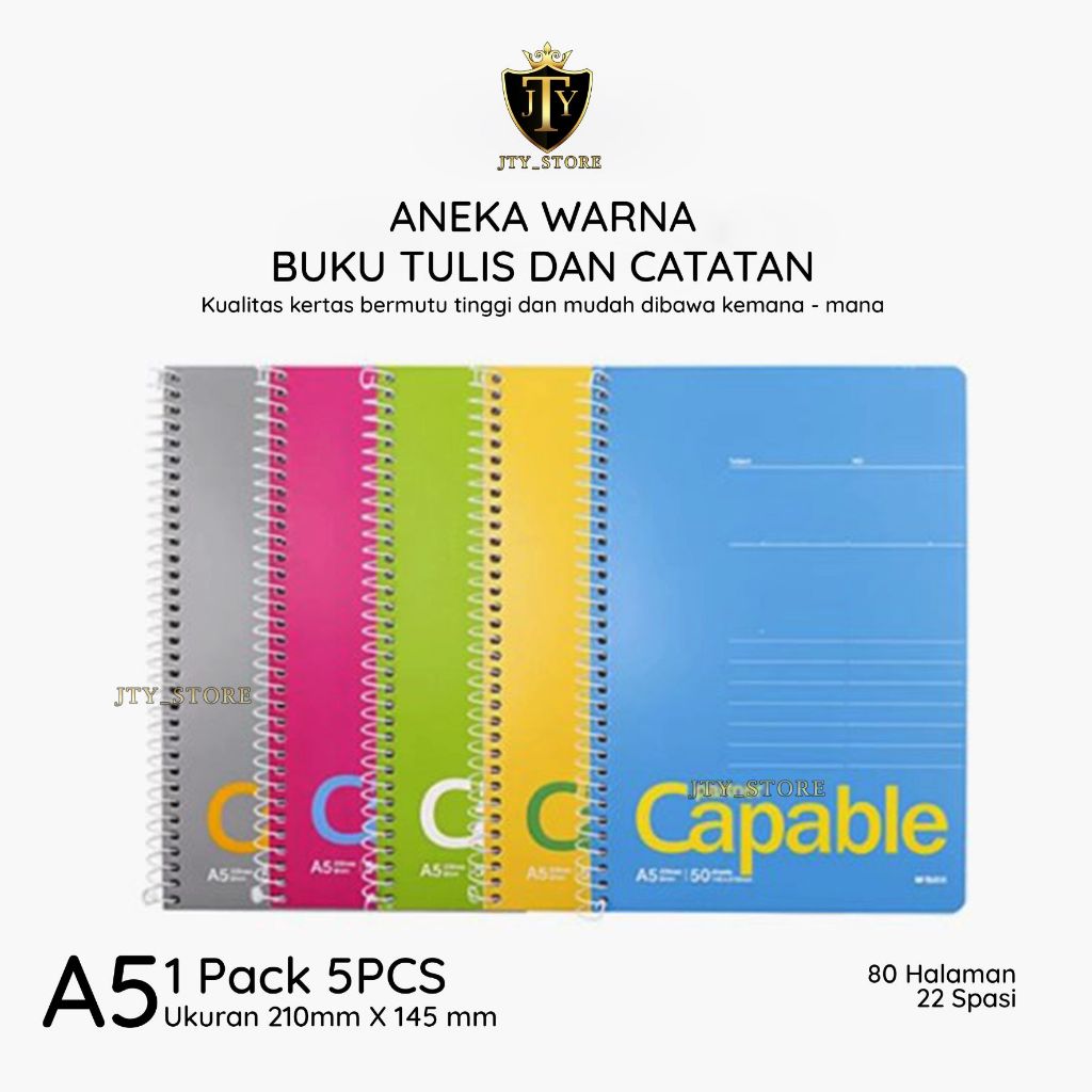 

XA5801 Buku Tulis Catatan Notebook Ring A5 80 / Notebook Journal / Buku Tulis A5 Spiral Notebook Aesthetic -JTY350