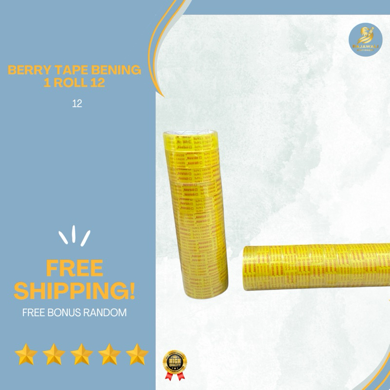 

Berry Tape Kado 1 Pack 12 Roll Harga Terjangkau + Free Bonus Random!!